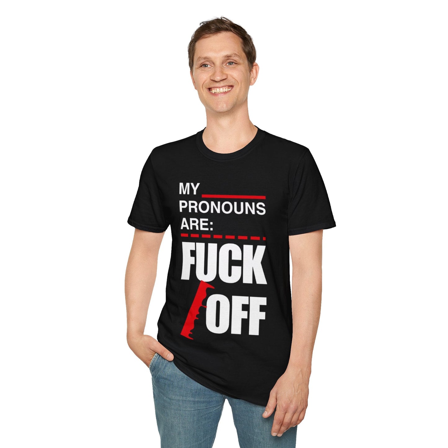 Pronouns Fuck/Off - WitFit - Printify