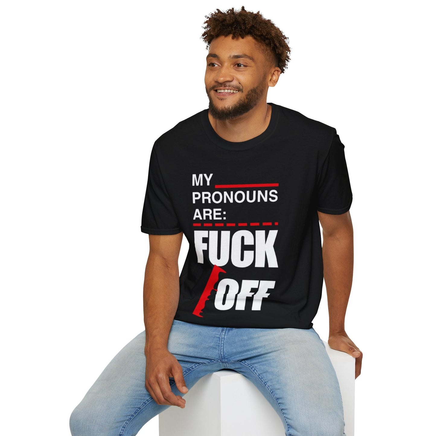 Pronouns Fuck/Off - WitFit - Printify