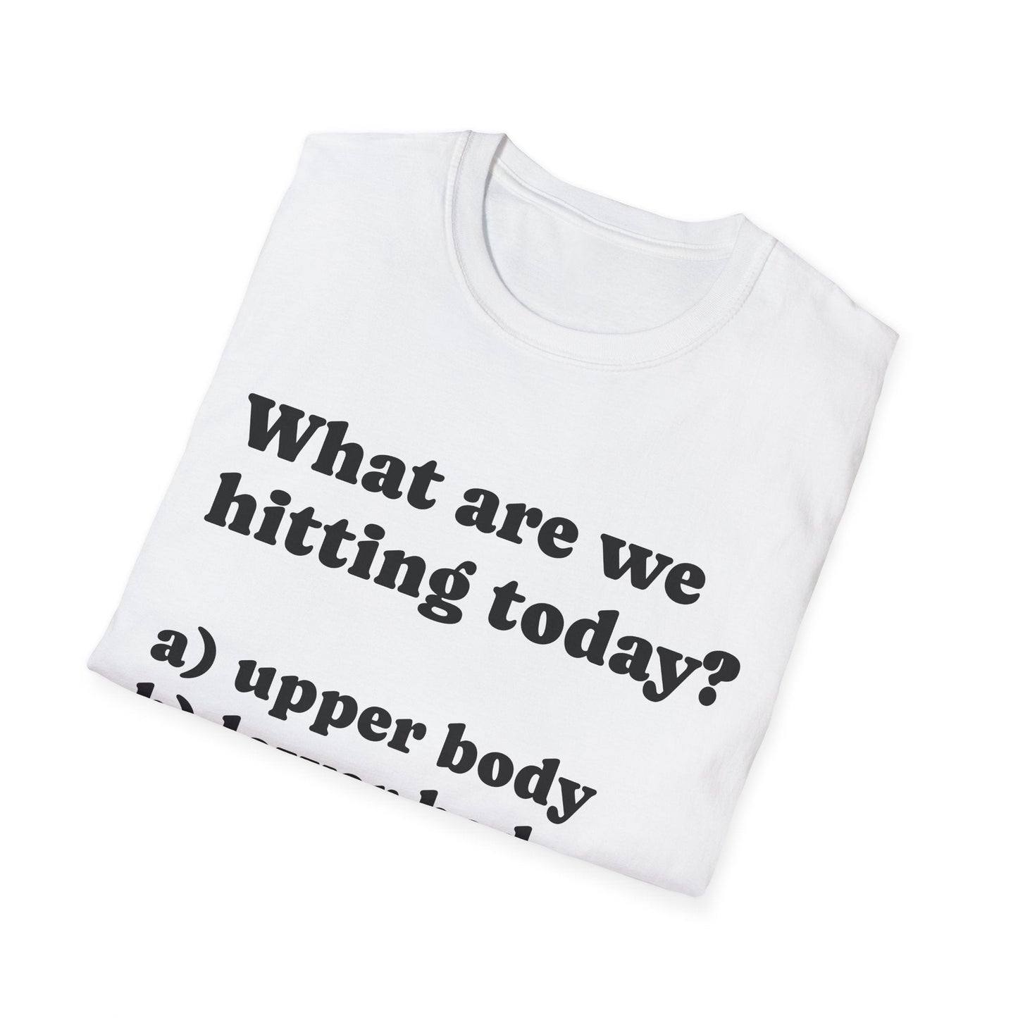 What are we hitting today T-shirt - WitFit - Printify